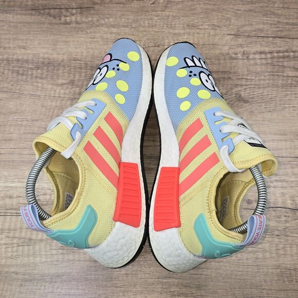 adidas NMD R1 Refined x Kevin Lyons Men's Sz 6 Women's Sz 7.5 Yellow Blue Shoes - Picture 6 of 9